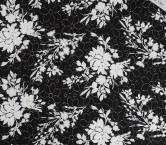 White black embroidered cotton voile