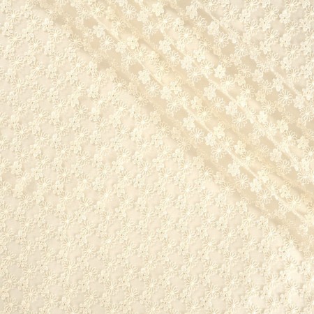 Tul bordado flor =2920 amarillo