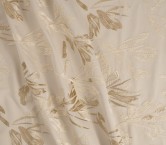 Beige embroidered twill lamé