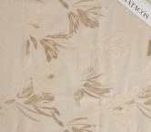 Beige embroidered twill lamé