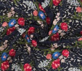 Multicolor embroirdered guipur