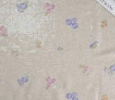 Lila pink sequin embroidered linen