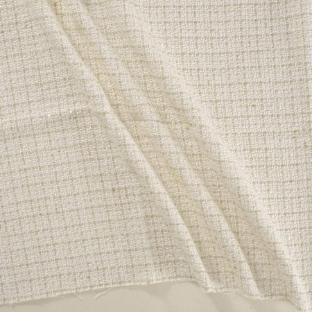 Tweed lamé y lentejuelas marfil