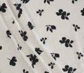 Bordado lentejuelas floral negro