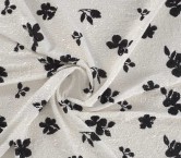 Bordado lentejuelas floral blanco