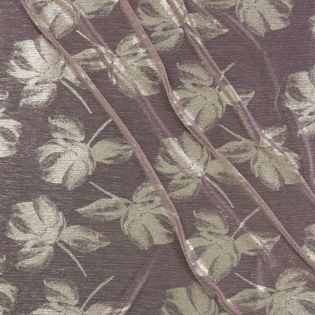 Pink lamé pleated knit fabric