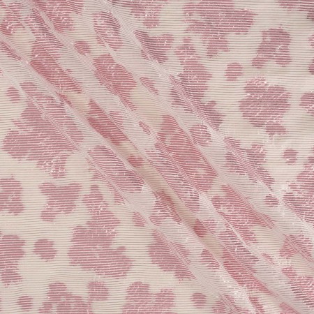 Pink jacquard flowers lamé