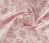 Pink jacquard flowers lamé