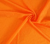 Orange jacquard floral