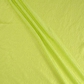 Green jacquard floral