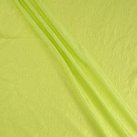 Green jacquard floral