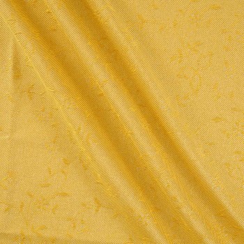 Mustard jacquard floral lamé