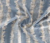 Blue tweed fil coupé