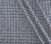 Dark blue tweed pied-de-poule