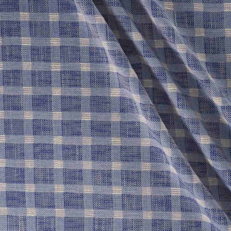 Tweed cuadro rústico azul oscuro