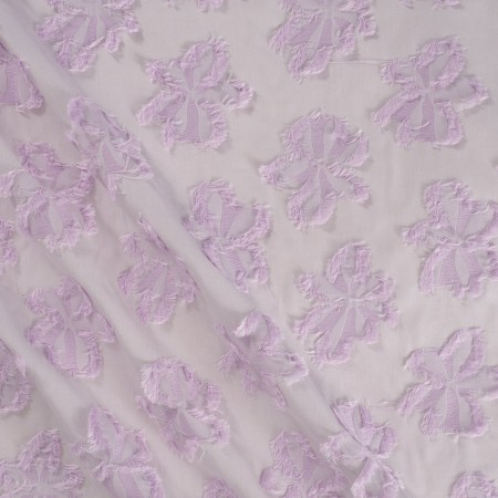 Jacq. floral fil coupé lila