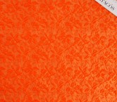 Orange jacquard embossed flower