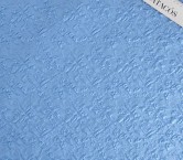 Blue jacquard embossed flower