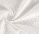 White jacquard embossed flower