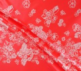 Brown cloth 0,98 flower jacquard