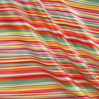 Mikado rayas verde fuxia