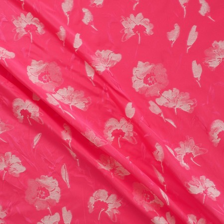 Pink tafetan flower