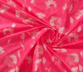 Pink tafetan flower