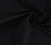 Black jacquard cloqué