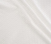 White jacquard cloqué