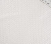 White jacquard cloqué