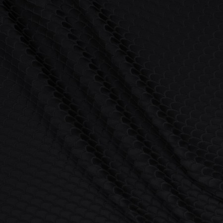 Black jacquard cloqué