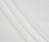 White jacquard cloqué