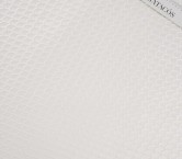 White jacquard cloqué
