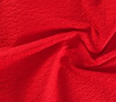 Red jacquard flower cloqué