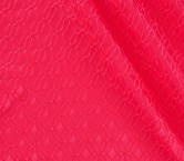 Pink jacquard geometric cloqué