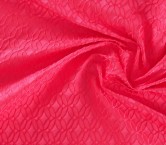 Pink jacquard geometric cloqué