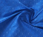 Jacquard cloqué geometrico azul