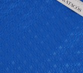 Jacquard cloqué geometrico azul