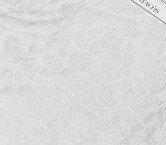 White jacquard cloqué floral