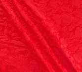 Pink jacquard cloqué floral