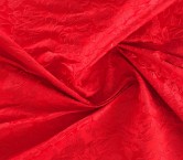 Red jacquard cloqué floral