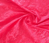 Pink jacquard cloqué floral