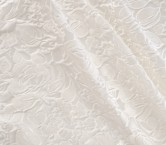White jacquard relief flower