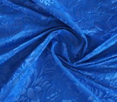 Blue jacquard relief flower