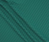 Green jacquard cloqué recycled