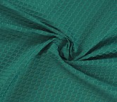 Green jacquard cloqué recycled