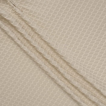 Jacquard cloqué reciclado  beige