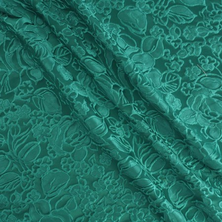 Green jacq. cloqué flower