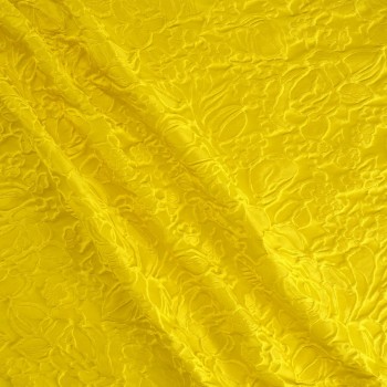 Yellow jacq. cloqué flower