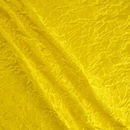 Yellow jacq. cloqué flower